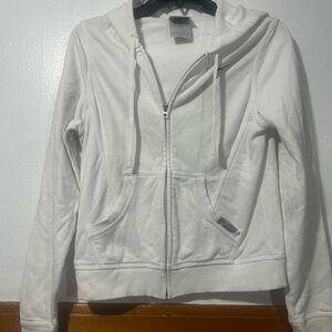 Nike White Full-Zip Hoodie Jacket